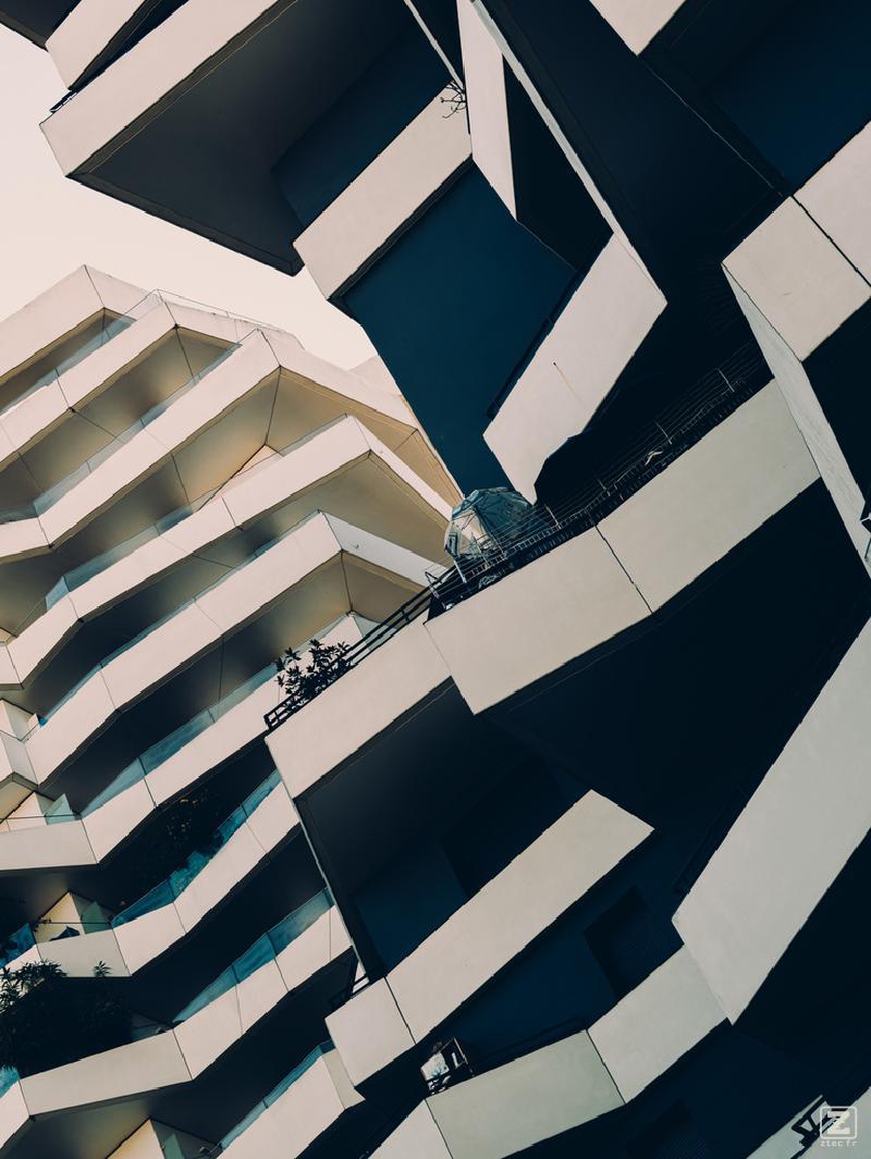 A profusion of balconies in many forms