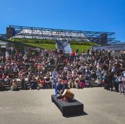 Yagura-daiko is a traditional drum played from a yagura (watchtower) built over the sumo arena to signal the opening and closing of events