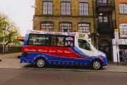 An Ice truck in the street