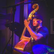 Eric Wheeler playing double bass