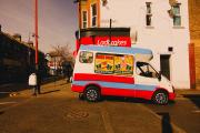An Ice truck in the street