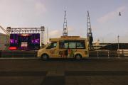 An Ice truck in the street