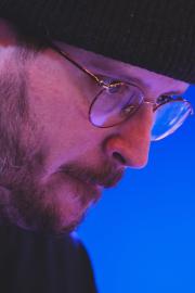 Alexis Valet closeup while he's playing Vibraphone