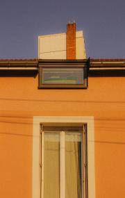 A Boat replica behind a window. The window feel specially designed for this boat. It is oddly placed. 
    https://www.flickr.com/photos/ztec/54706771560/