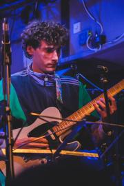 Jean-Loup (I hope, there is no credits on line) playing guitar