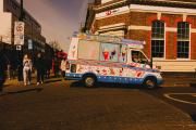An Ice truck in the street