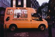 An Ice truck in the street
