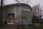 The high entrance of the Janson room at FOSDEM/ULB