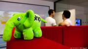 Workers too busy to see the green elePHPant walking on this strange red stuf !
https://www.flickr.com/photos/ztec/9204770134/
Albums: Php