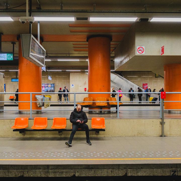 Someone waiting at the station