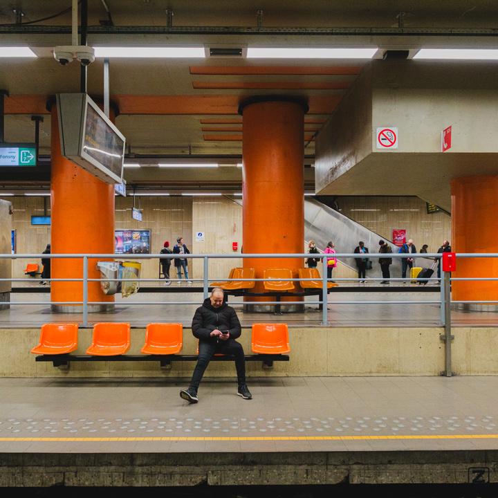 Someone waiting at the station