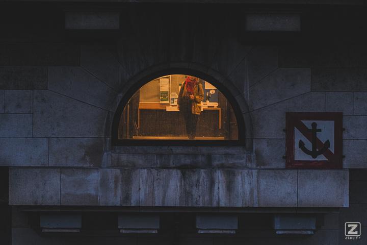 RER entrance by the Seine