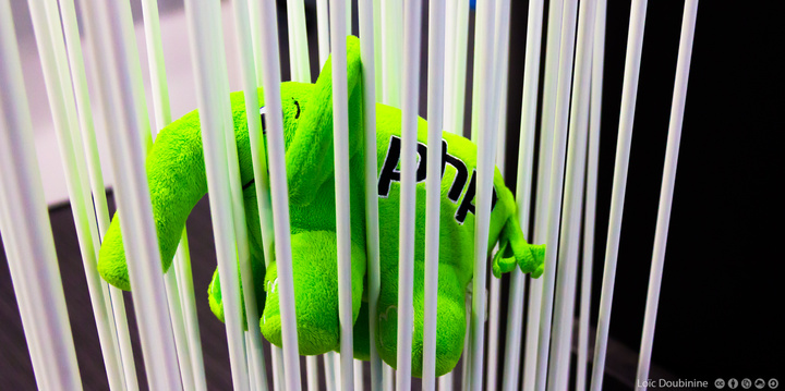 A flying elePhpant jailed into white stuf
https://www.flickr.com/photos/ztec/9184957641/
Albums: Php