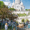 A man painting himself in gold in front of the Sacré Coeur
https://www.flickr.com/photos/ztec/54726143436/