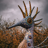 A  Hipocampe (seahorse) color sculpture   