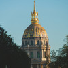 The Invalid gold capitol in Paris with a blue sky