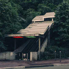 Escalator to get in the urban forest. Two ways, green and red.
https://www.flickr.com/photos/ztec/53758315012/
Albums: www
