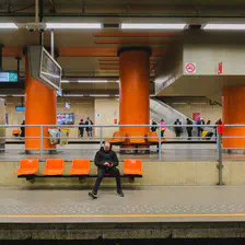 Someone waiting at the station