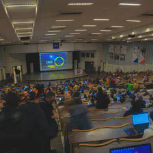 The Janson room filling up at FOSDEM