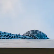 The Tokyo Skytree laying on the side