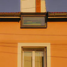 A Boat replica behind a window. The window feel specially designed for this boat. It is oddly placed. 
https://www.flickr.com/photos/ztec/54706771560/