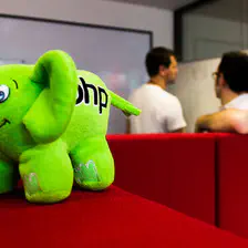 Workers too busy to see the green elePHPant walking on this strange red stuf !
https://www.flickr.com/photos/ztec/9204770134/
Albums: Php